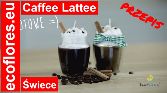 Caffee Latte przepis na Świece Świecznik Ecoflores
