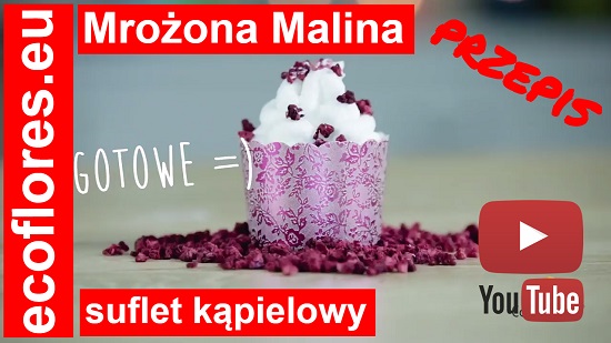 Mrożona Malina przepis na suflet kąpielowy Ecoflores